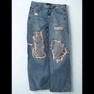 Women's Aeropostale High Waisted Ripped Jeans Size 12 Short